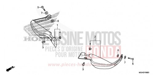 KNUCKLE GUARD VFR1200XG de 2016